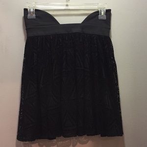 Costa Blanca Black Lace Mini Skirt